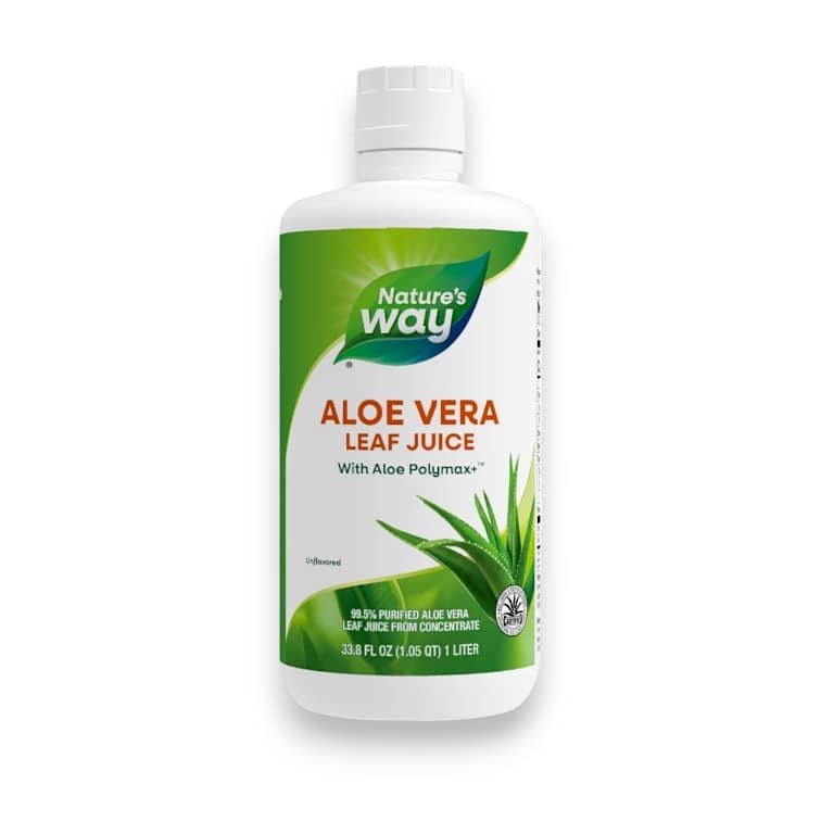 Nature's Way, Aloe Vera Leaf Juice, Unflavored, 33.8 fl oz (1 L) 1