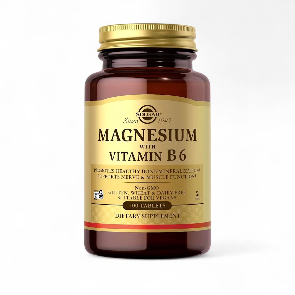 Solgar, Magnesium With B6, 100 Tablets 1