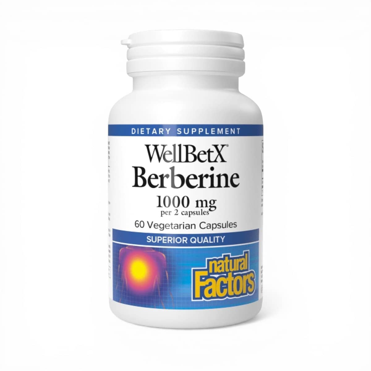 Natural Factors, WellBetX®, Berberine, 120 Vegetarian Capsules (500 mg per Capsule) 1