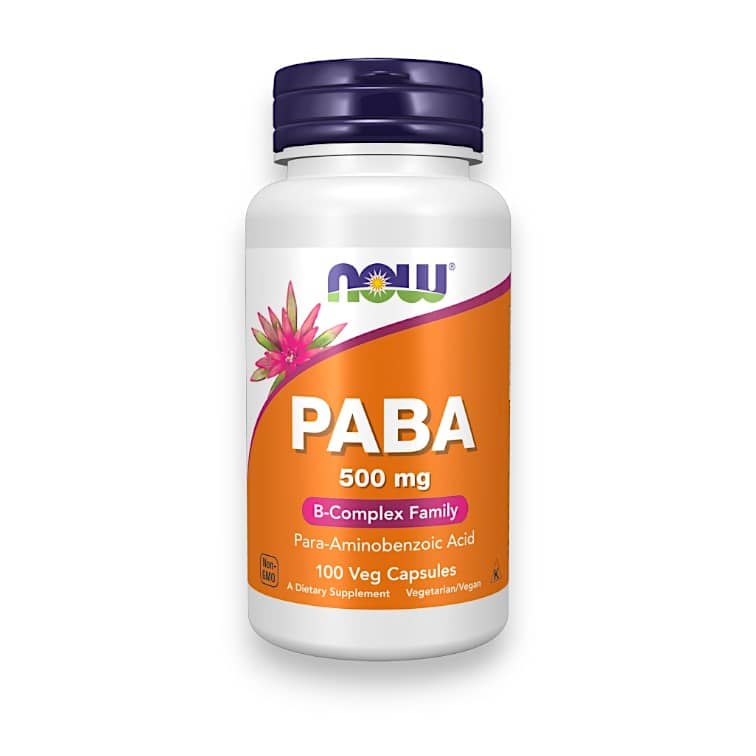 NOW Foods, PABA, 500 mg, 100 Capsules 1