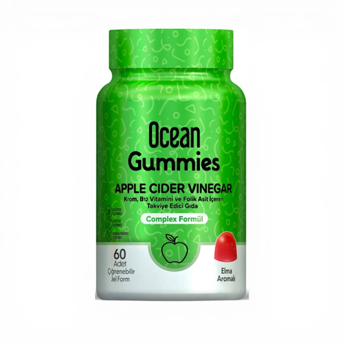 OCEAN, GUMMIES APPLE CIDER VINEGAR 60 GUM 1