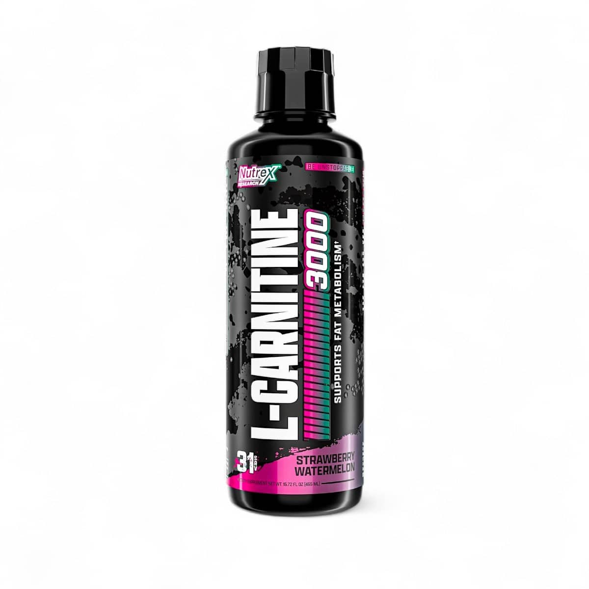 Nutrex Research, L-Carnitine 3000, Strawberry Watermelon, 15.72 fl oz (465 ml) 1