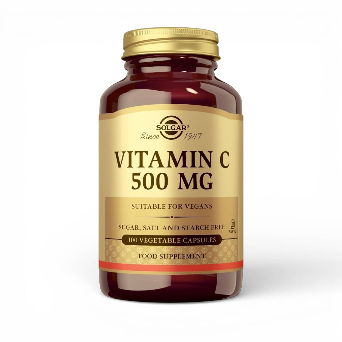 Solgar, Vitamin C, 500 mg, 100 Vegetable Capsules 1