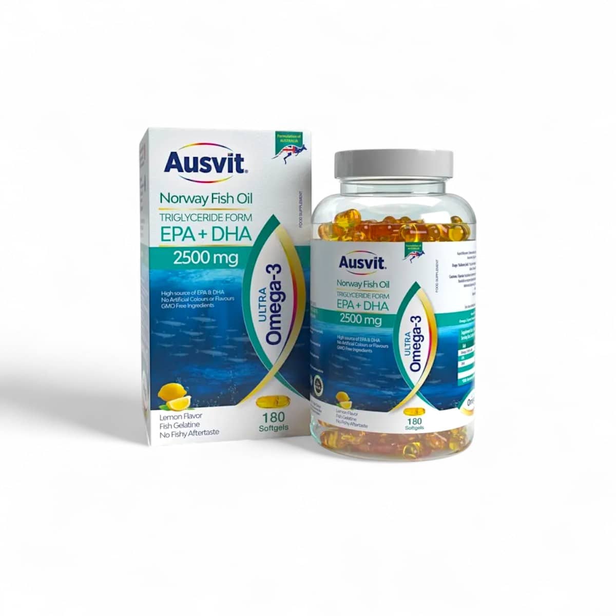 Ausvit, Ultra Omega-3, 180 Softgels 1