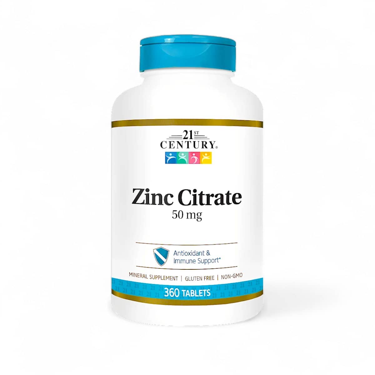 21st Century, Zinc Citrate, 50 mg, 360 Tablets 1