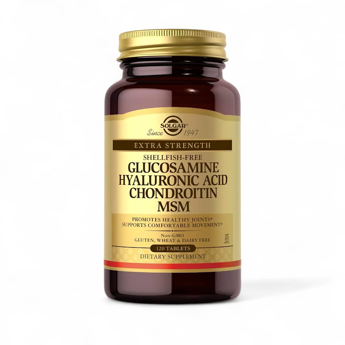 Solgar, Glucosamine Hyaluronic Acid Chondroitin MSM, Extra Strength, 120 Tablets 1