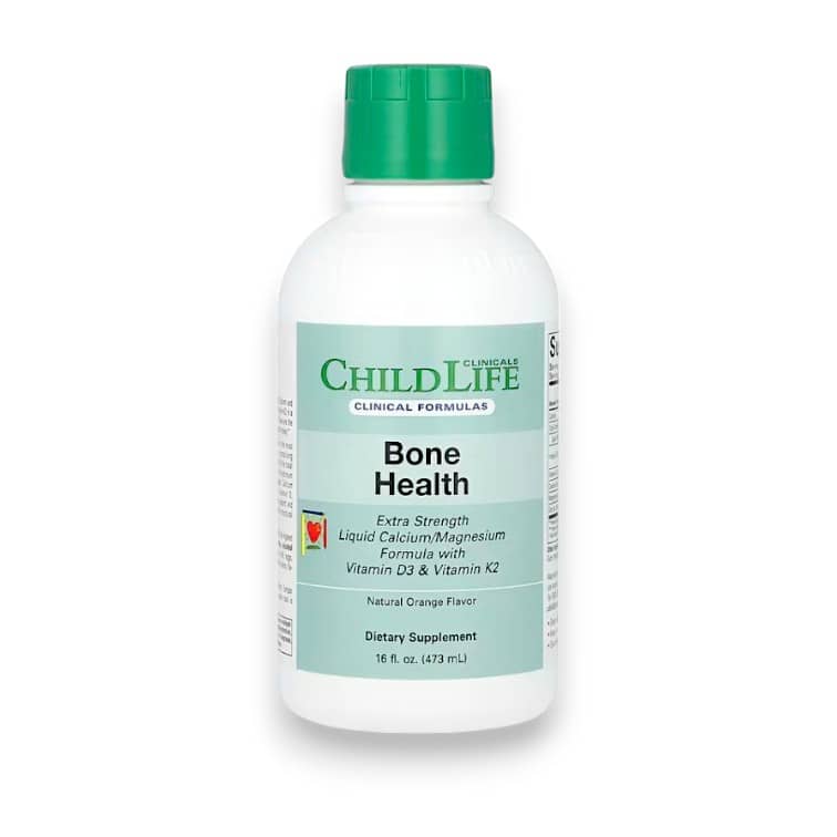 ChildLife Clinicals, Liquid Calcium/Magnesium Formula with Vitamin D3 & Vitamin K2, Extra Strength, Natural Orange, 16 fl oz (473 ml) 1