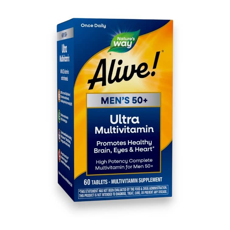 Nature's Way, Alive! Men's 50+ Ultra Multivitamin, 60 Tablets 1