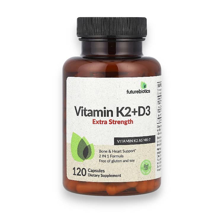Futurebiotics, Vitamin K2 + D3, Extra Strength, 120 Capsules 1