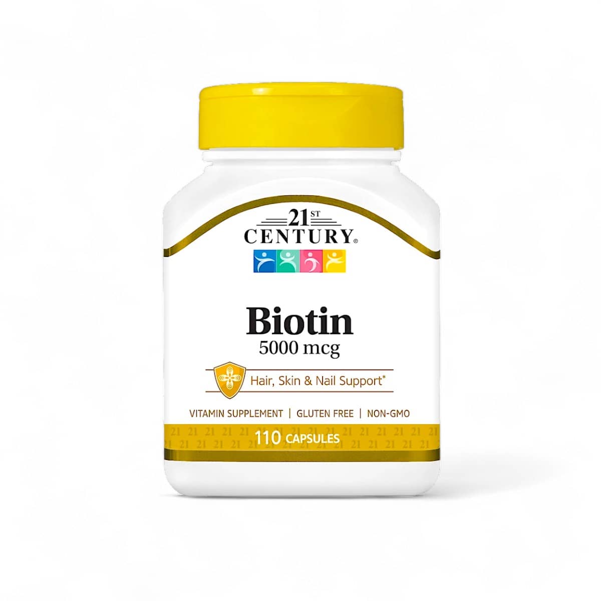 21st Century, Biotin, 5,000 mcg, 110 Capsules 1