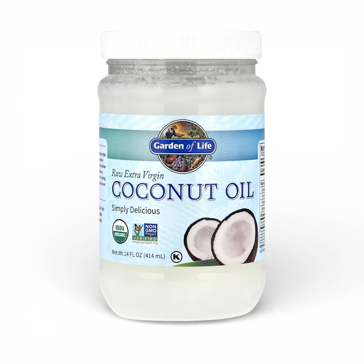 Garden of Life, Raw Extra Virgin Coconut Oil, 14 fl oz (414 ml) 1