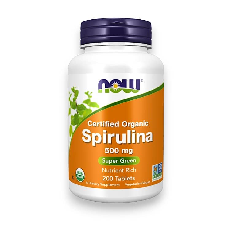 NOW Foods, Certified Organic Spirulina, 3,000 mg, 200 Tablets (500 mg Per Tablet) 1