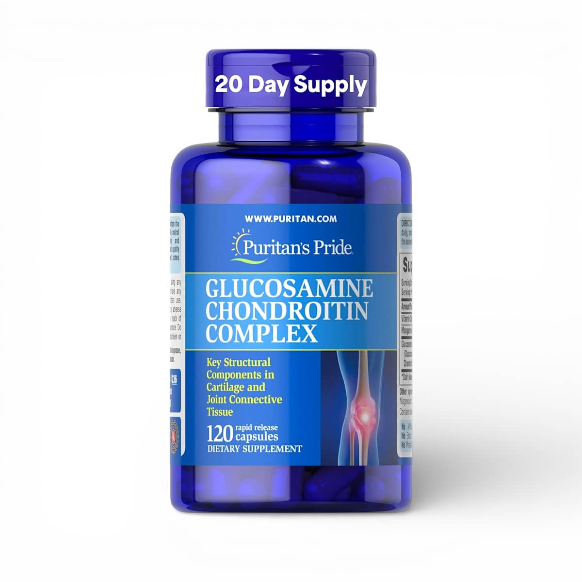 Puritan's Pride, Glucosamine Chondroitin MSM, 120 Coated Caplets 1