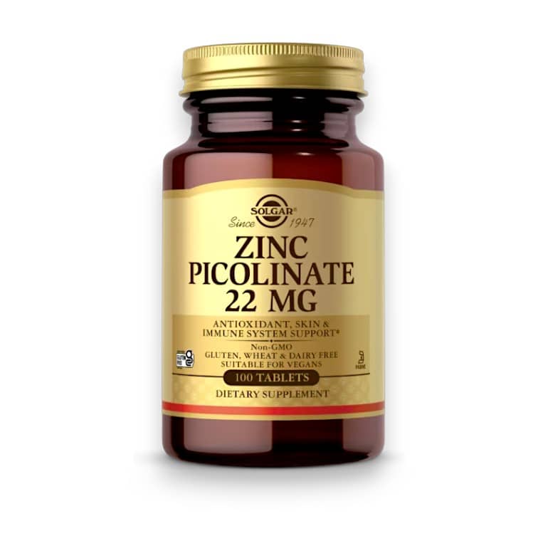 Solgar, Zinc Picolinate, 22 mg, 100 Tablets 1
