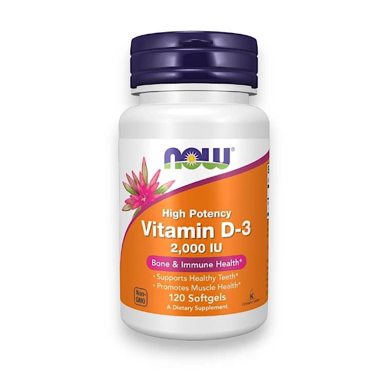 NOW Foods, Vitamin D-3, High Potency, 2,000 IU, 120 Softgels 1