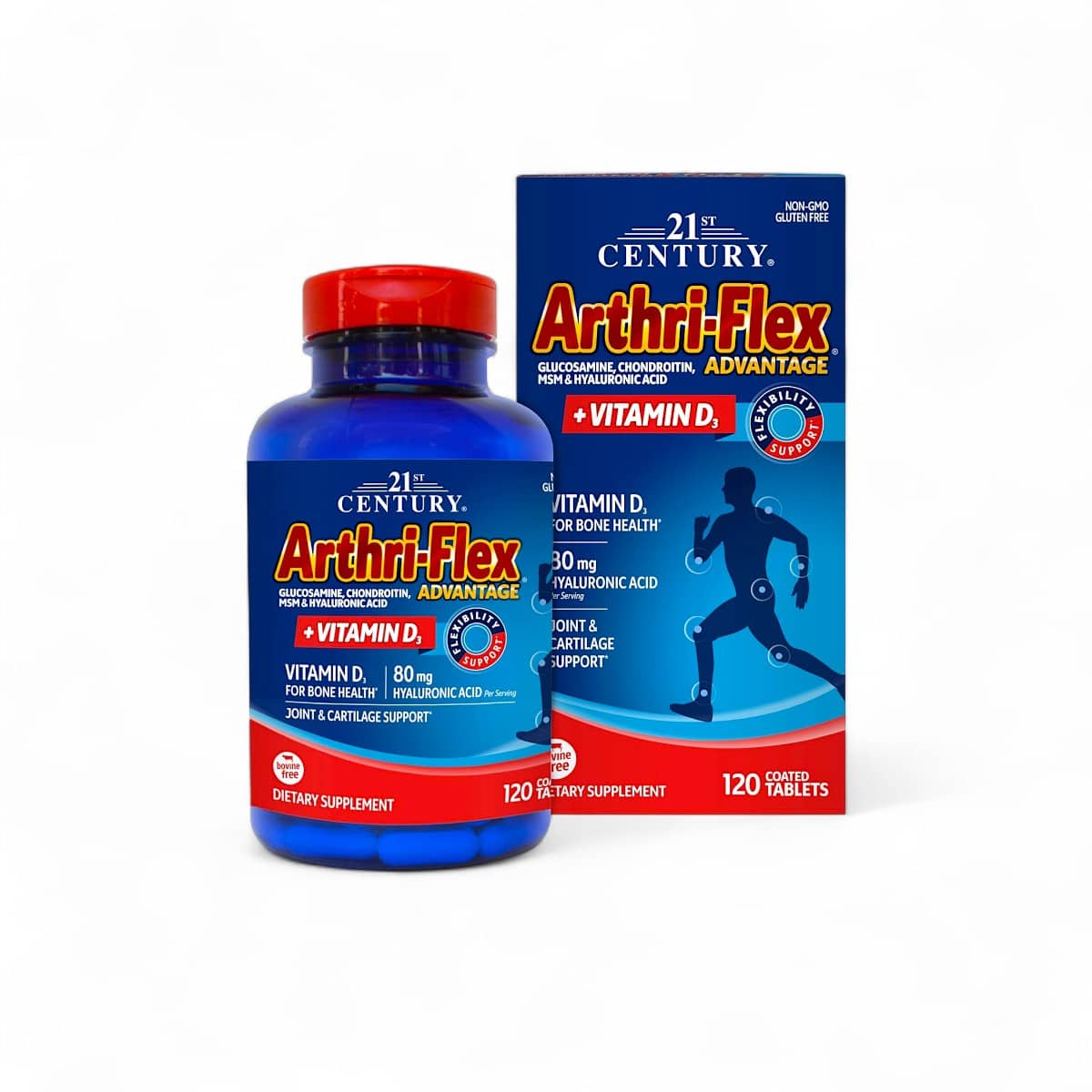 21st Century, Arthri-Flex Advantage + Vitamin D3, 120 Coated Tablets 1