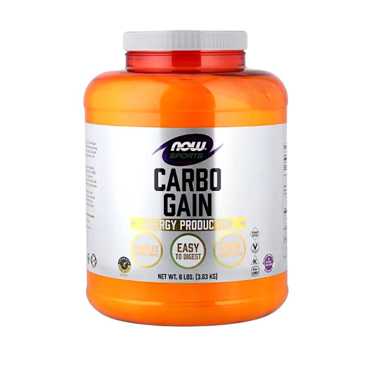 NOW Foods, Sports, Carbo Gain, 8 lbs (3.63 kg) 1