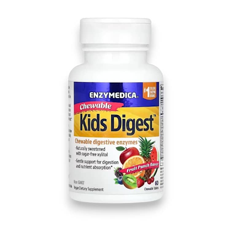 Enzymedica, Kids Digest, Fruit Punch, 90 Tablets 1