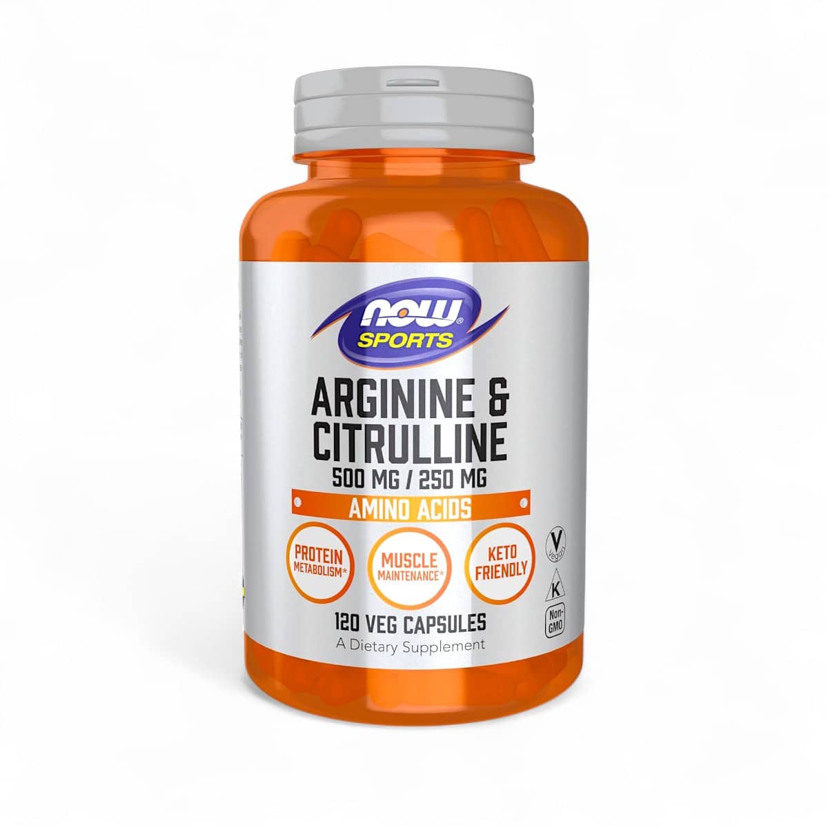 NOW Foods, Sports, Arginine & Citrulline, 120 Veg Capsules 1