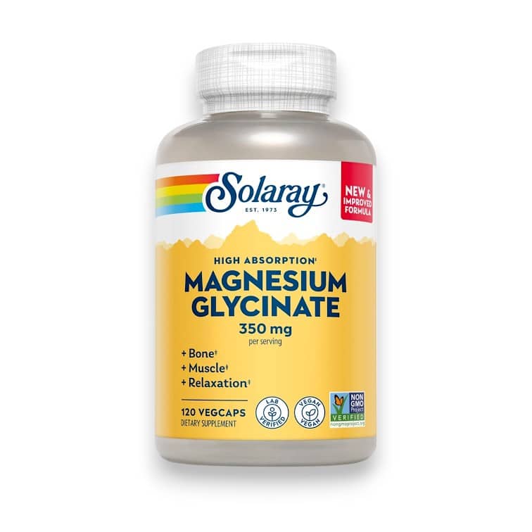 Solaray, High Absorption Magnesium Glycinate, 350 mg, 120 VegCaps 1