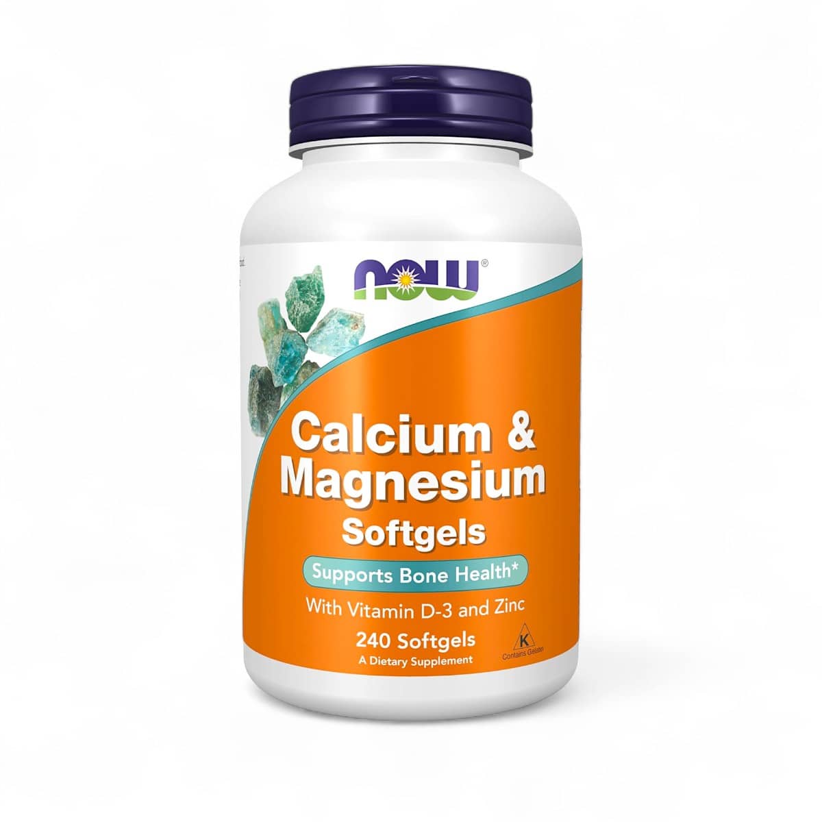 NOW Foods, Calcium & Magnesium, 240 Softgels 1