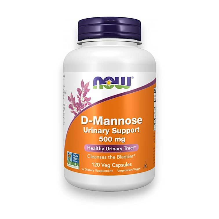 NOW Foods, D-Mannose, 500 mg, 120 Veg Capsules 1