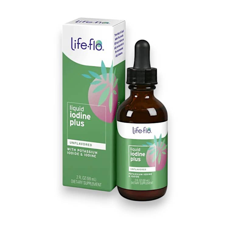 Life-flo, Liquid Iodine Plus, With Potassium Iodide & Iodine, Unflavored, 150 mcg, 2 fl oz (59 ml) 1