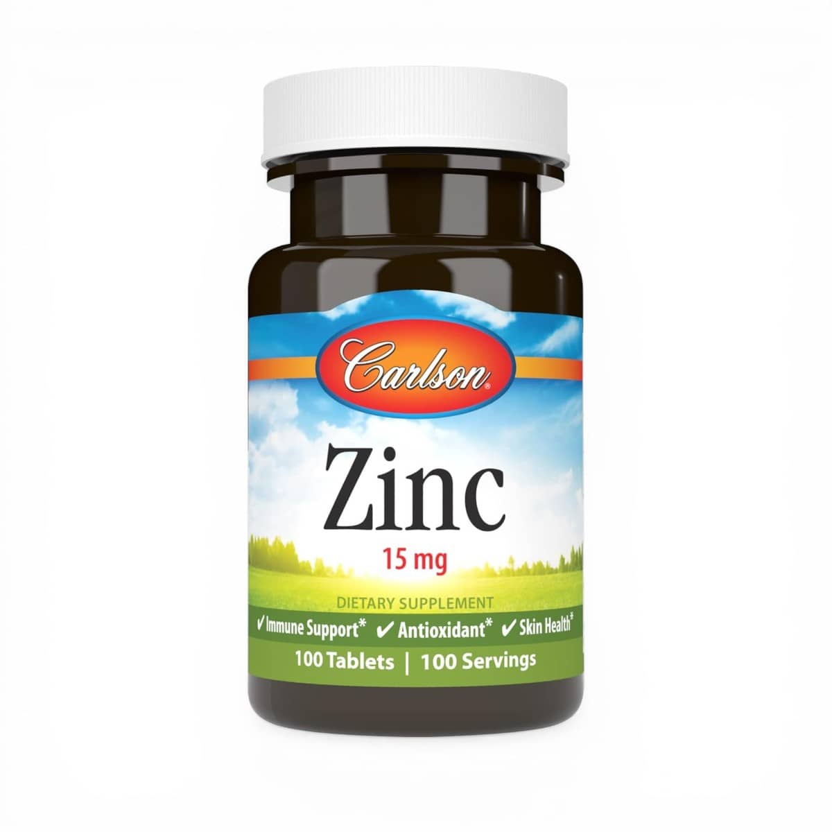 Carlson, Zinc, 15 mg, 100 Tablets 1