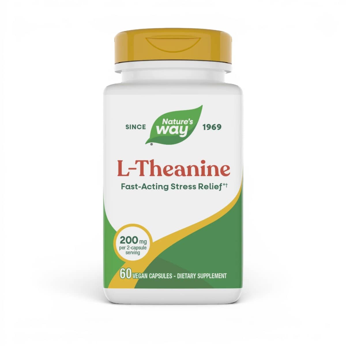 Nature's Way, L-Theanine, 60 Vegan Capsules (100 mg per Capsule) 1