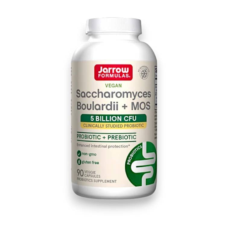 Jarrow Formulas, Vegan Saccharomyces Boulardii + MOS, 5 Billion CFU, 90 Veggie Capsules 1