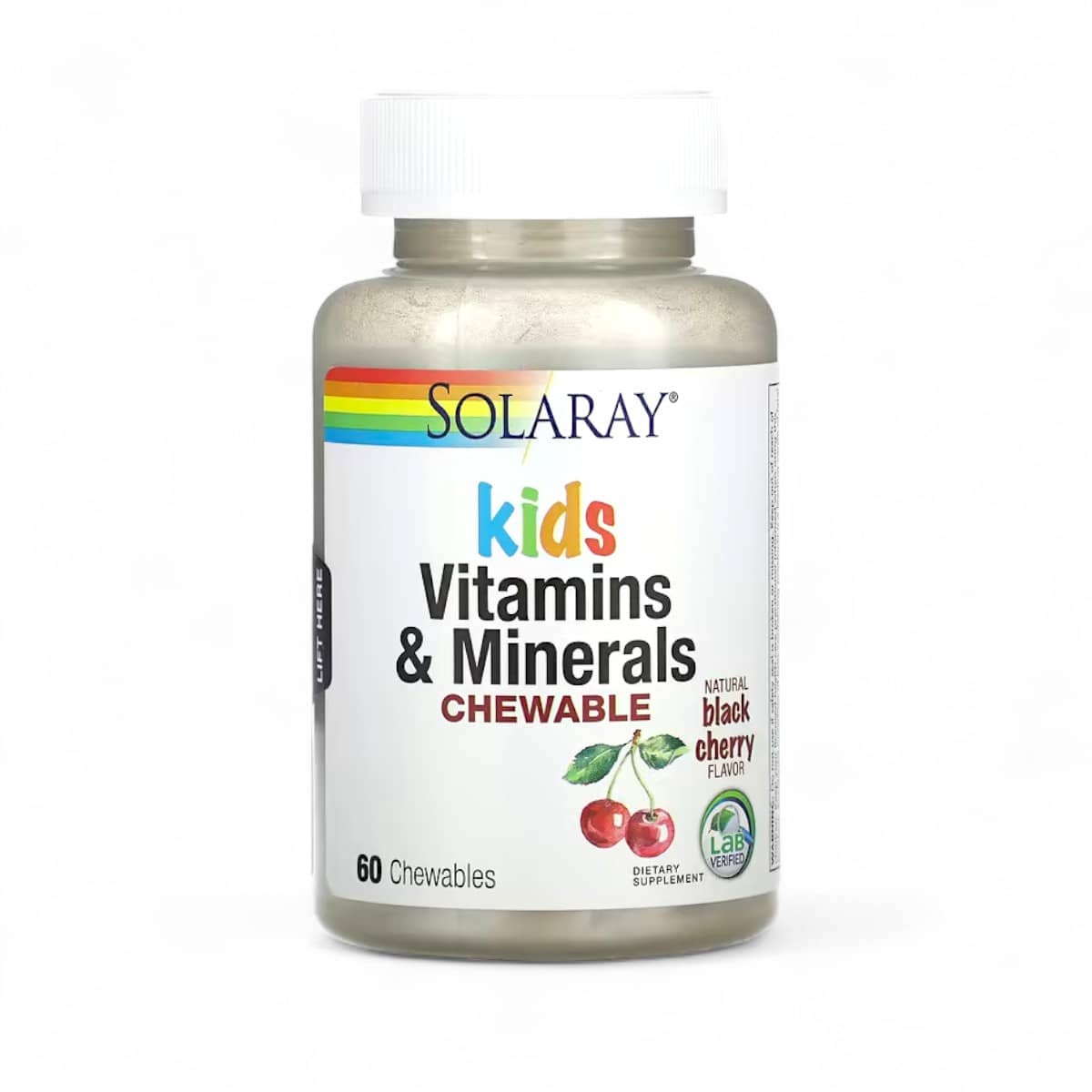 Solaray, Kids Vitamins & Minerals Chewable, Natural Black Cherry, 60 Chewables 1