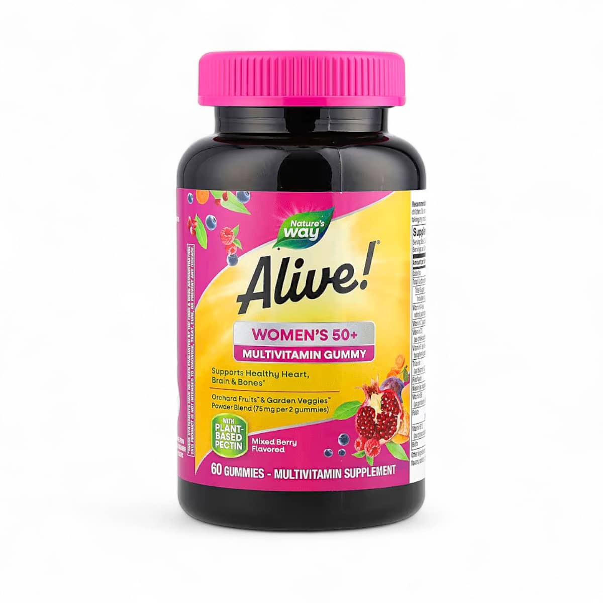 Nature's Way, Alive!® Women's 50+ Multivitamin Gummy, Mixed Berry, 60 Gummies 1