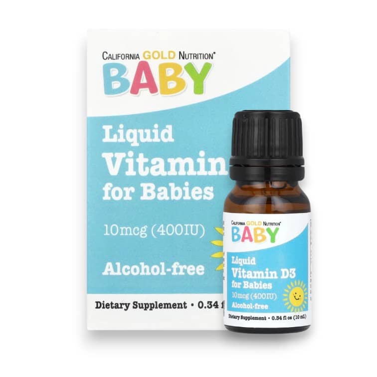 California Gold Nutrition, Baby Vitamin D3 Drops, 10 mcg (400 IU), 0.34 fl oz (10 ml) 1