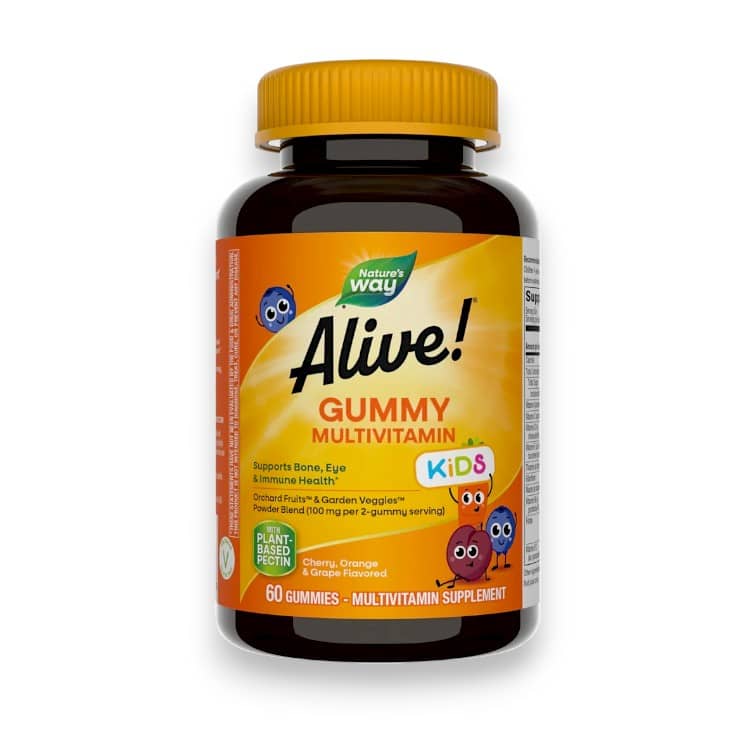 Nature's Way, Alive! Kids, Gummy Multivitamin, Cherry, Orange & Grape , 60 Gummies 1