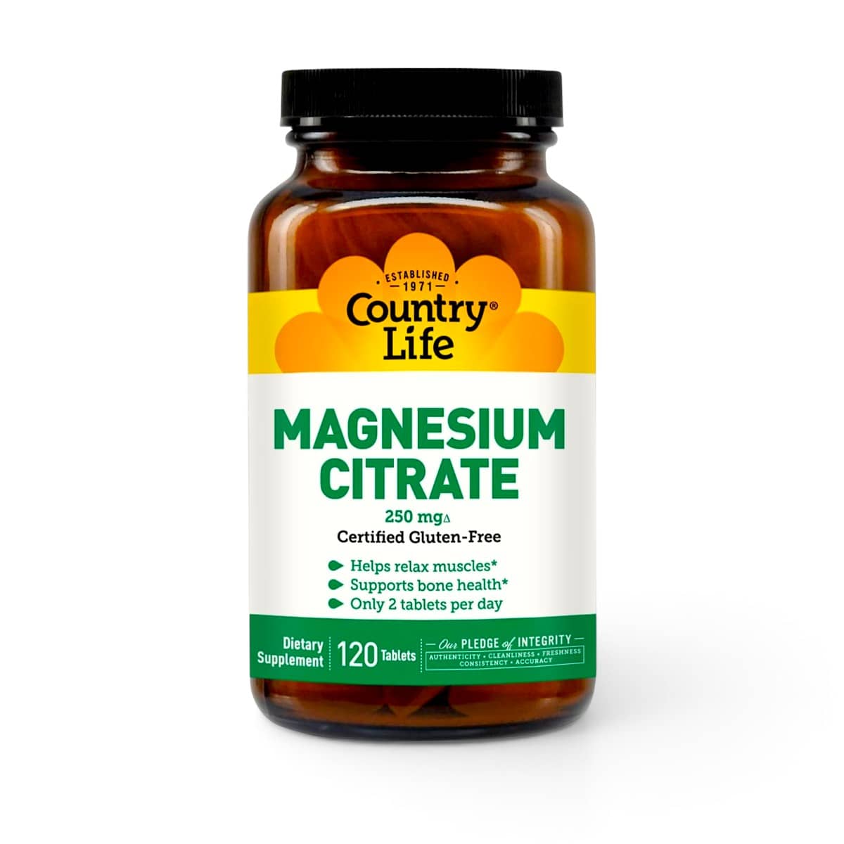 Country Life, Magnesium Citrate, 120 Tablets 1