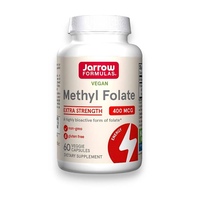 Jarrow Formulas, Vegan Methyl Folate, Extra Strength, 400 mcg, 60 Veggie Capsules 1