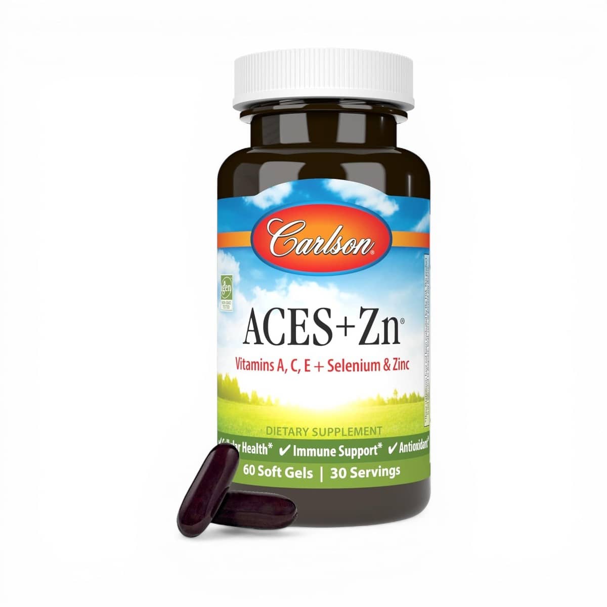 Carlson, Aces + Zn®, 60 Soft Gels 1