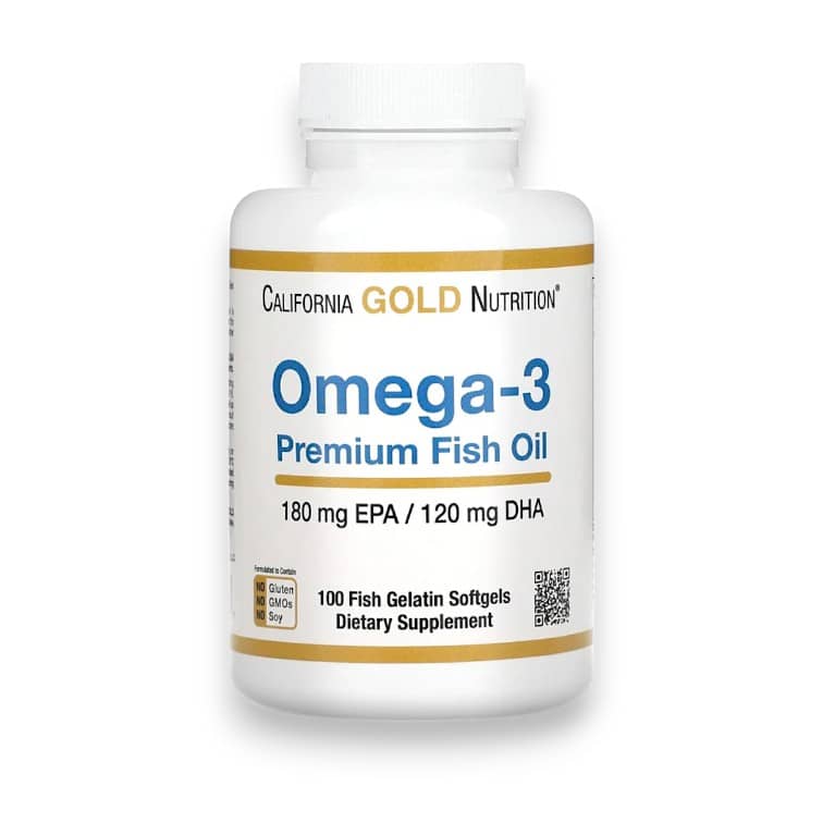 California Gold Nutrition, Omega-3 Premium Fish Oil, 2,200 mg, 100 Fish Gelatin Softgels (1,100 mg per Softgel) 1