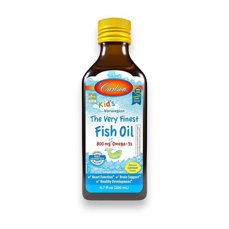 Carlson, Kid's, Norwegian, The Very Finest Fish Oil, Natural Lemon, 800 mg, 6.7 fl oz (200 ml) 1