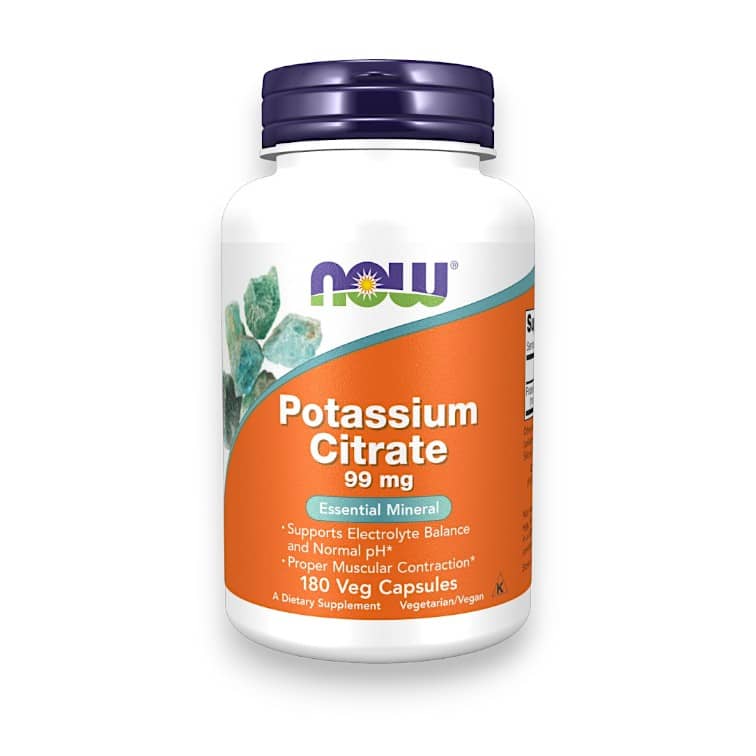 NOW Foods, Potassium Citrate, 99 mg, 180 Veg Capsules 1