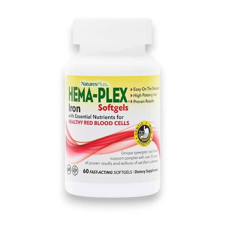 NaturesPlus, Hema-Plex, 60 Fast-Acting Softgels 1