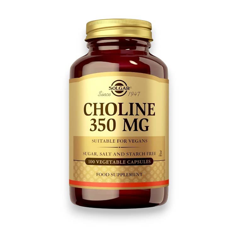 Solgar, Choline, 350 mg, 100 Vegetable Capsule 1
