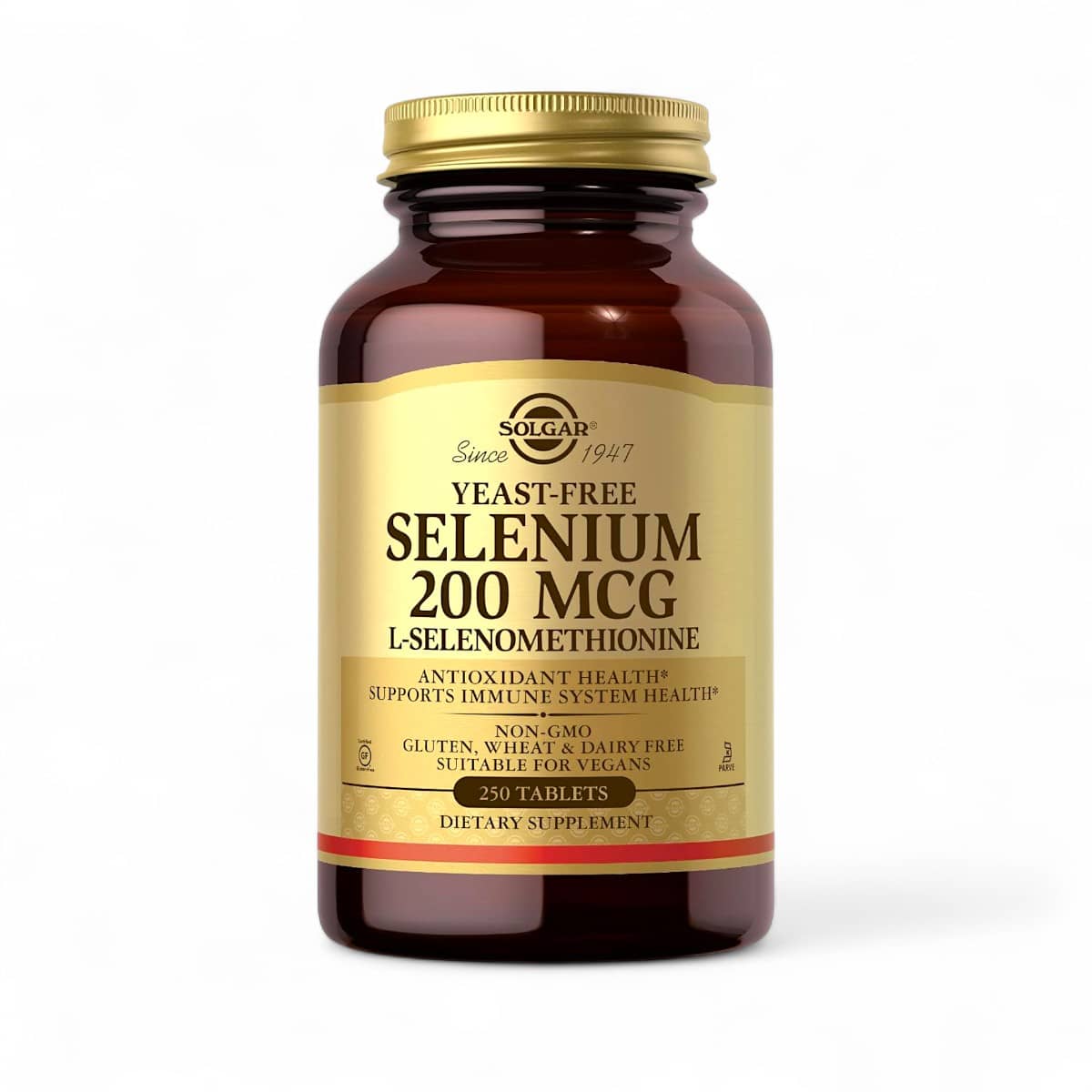 Solgar, Selenium, Yeast-Free, 200 mcg, 100 Tablets 1