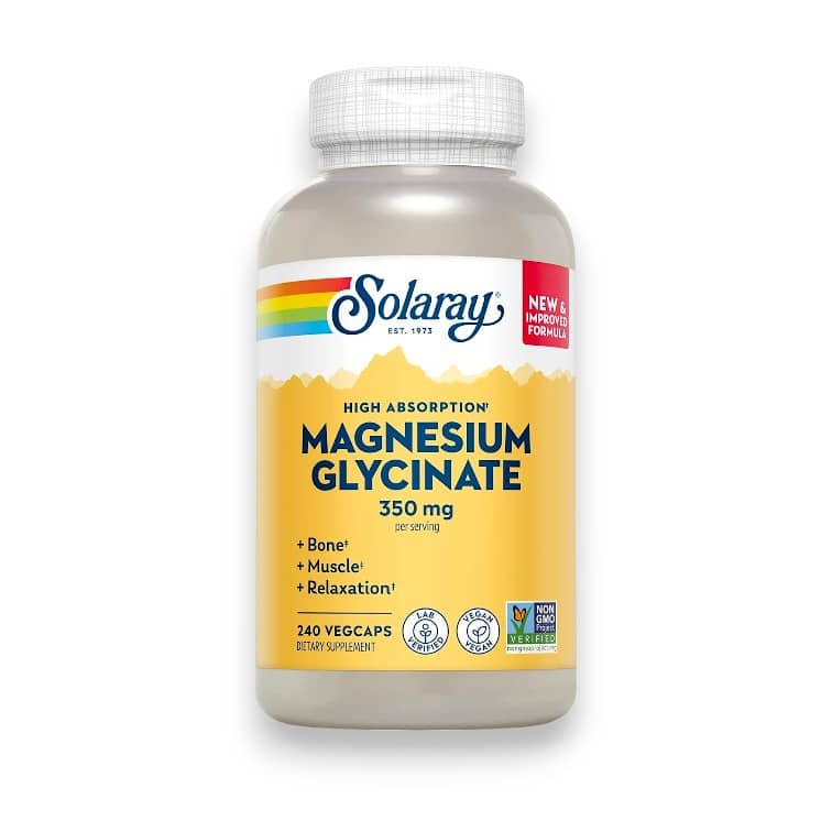 Solaray, Higher Absorption Magnesium Glycinate, 350 mg, 240 VegCaps 1