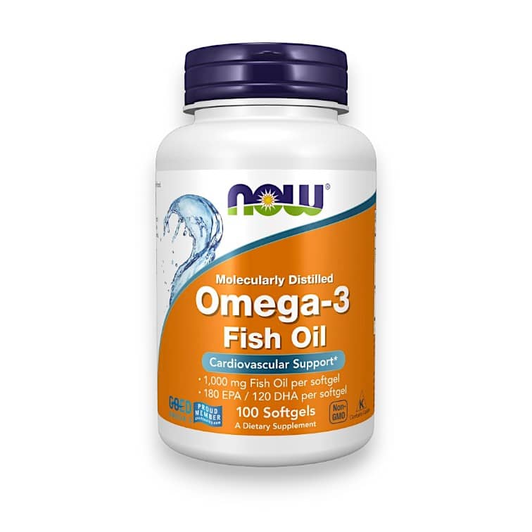 NOW Foods, Omega-3 Fish Oil, 1,000 mg, 180 EPA - 120 DHA, 100 Softgels 1
