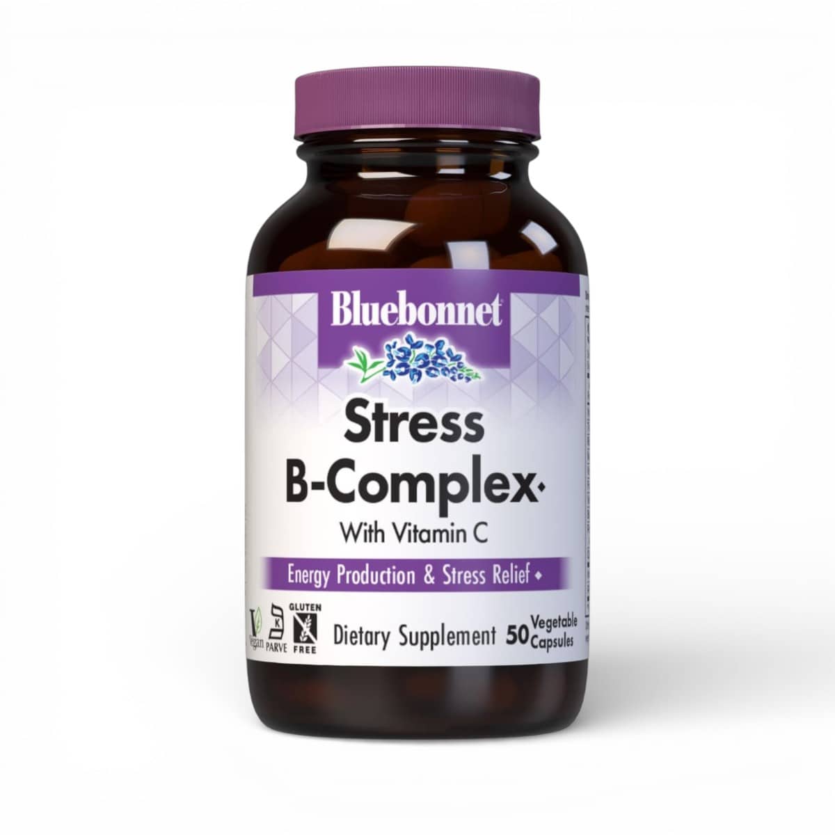 Bluebonnet, Stress B-Complex with Vitamin C, 50 Veg caps 1