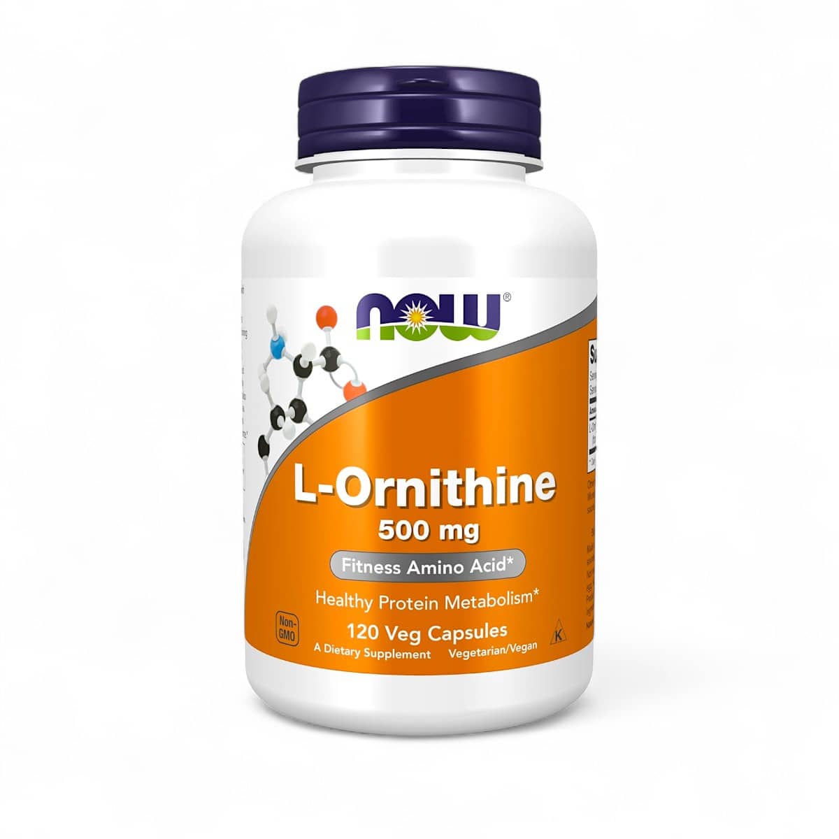 NOW Foods, L-Ornithine, 500 mg, 120 Veg Capsules 1