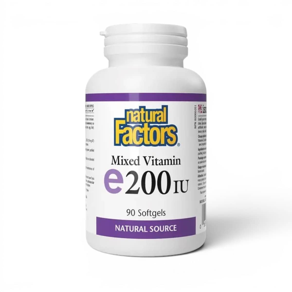 Natural Factors, Vitamin, E-200 IU 90, Softgels 1