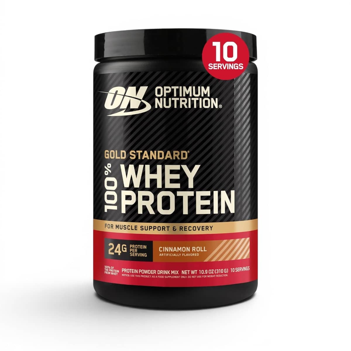 Optimum Nutrition, Gold Standard 100% Whey Protein, 310 gr, Cinnamon Roll Flavored 1