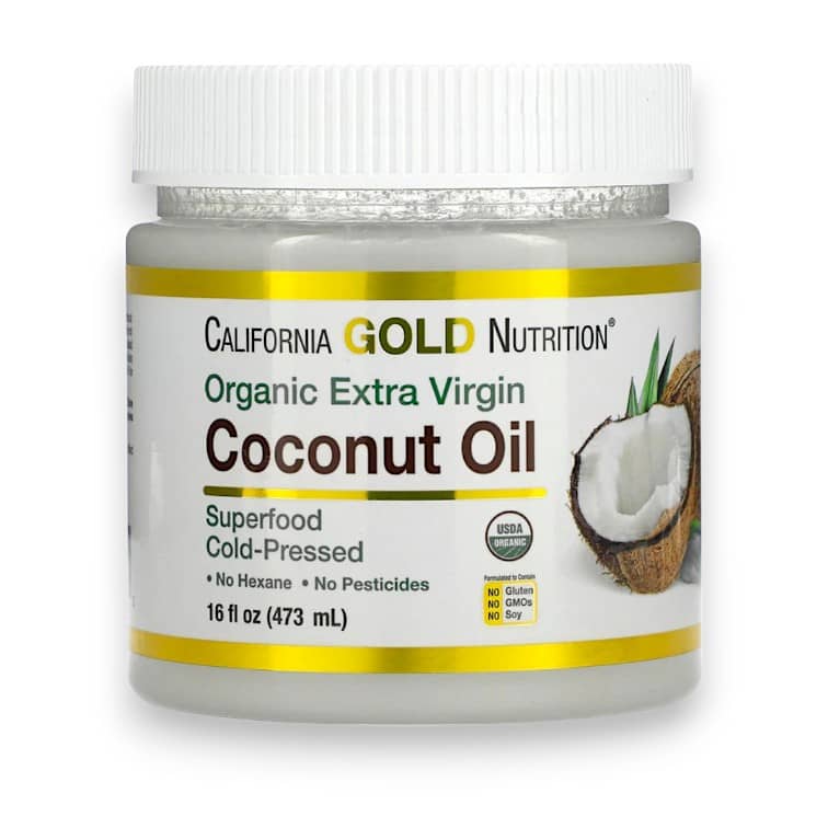 California Gold Nutrition, Superfoods, Cold Pressed Organic Virgin Coconut Oil, 16 fl oz (473 ml) 1